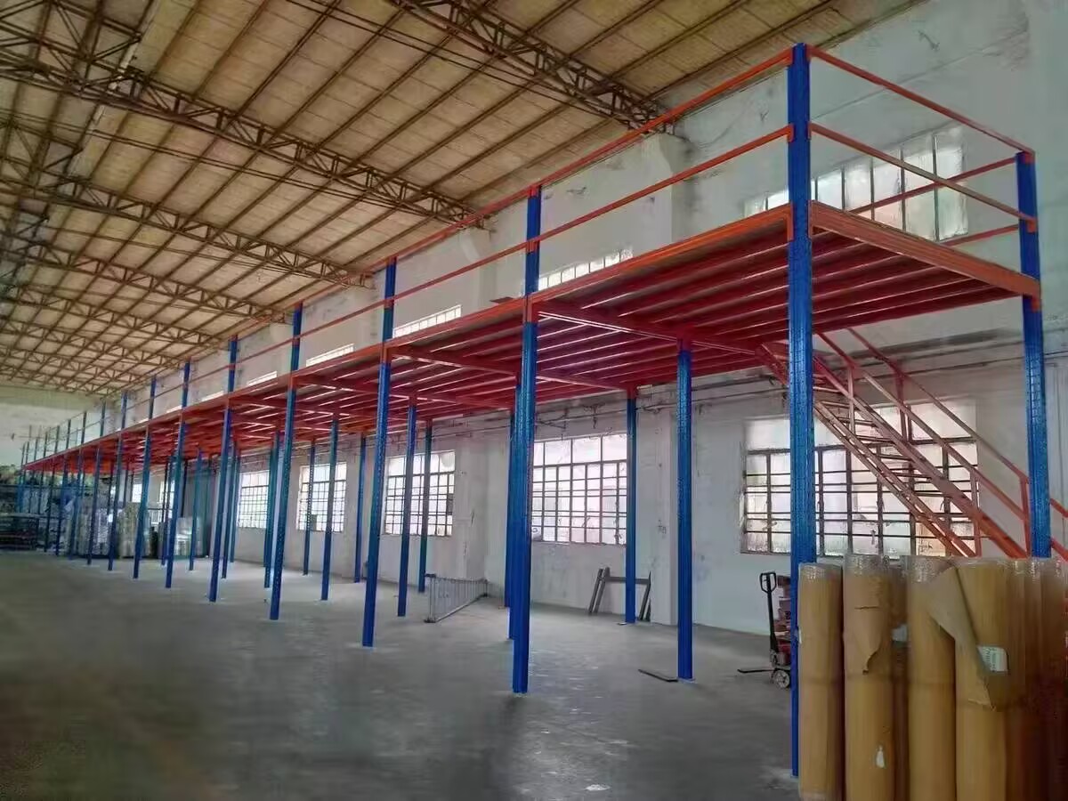 Mezzanine Floor Racking - Multi-Level Warehouse Storage Platform Warehouse mezzanine floor racking system, multi-level industrial steel storage platform for space-saving bulk goods storage