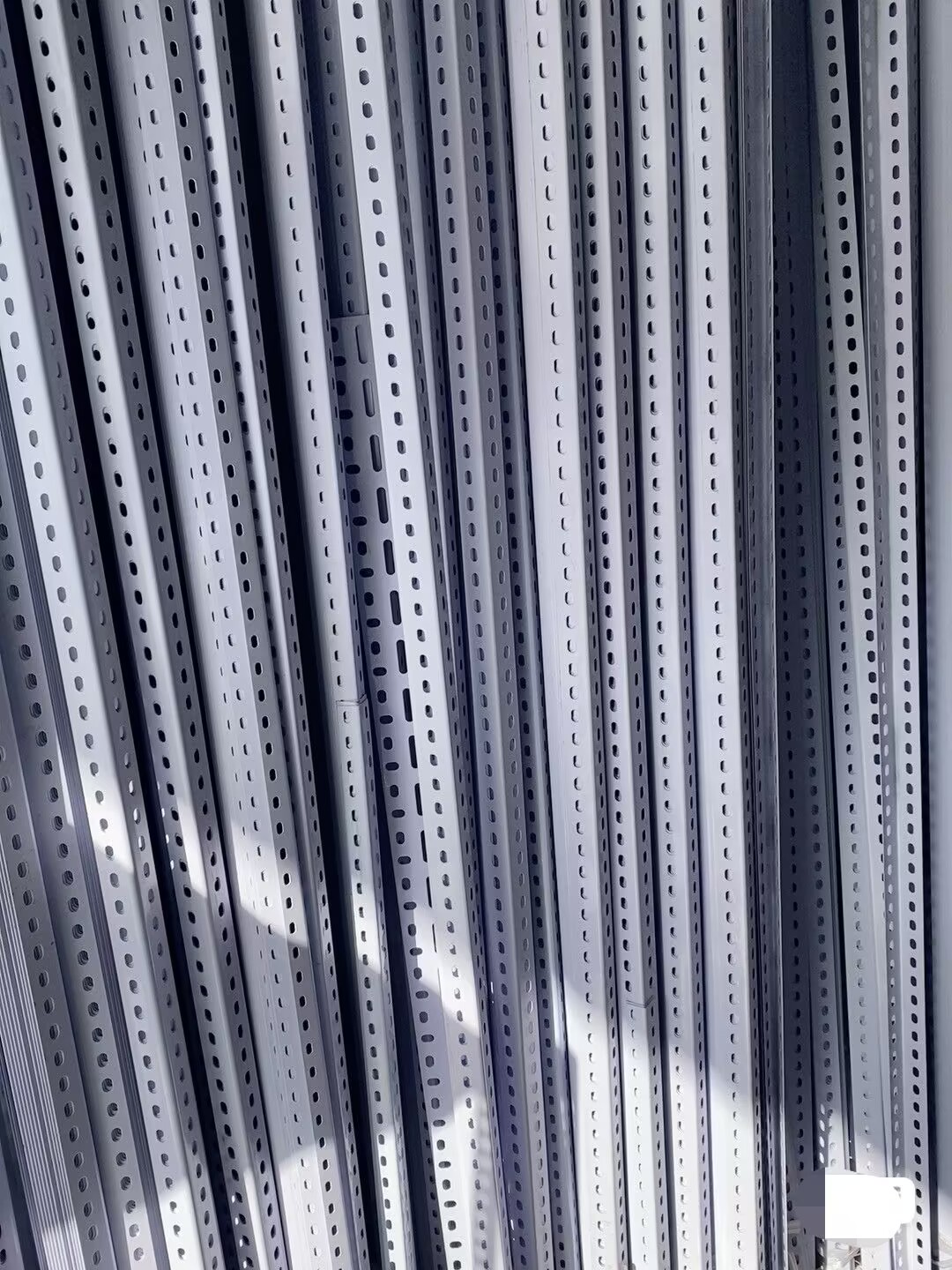 Universal angle steel rack for warehouse storage